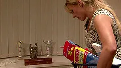 Rough fucking with Brittany Bardot wearing nylon stockings