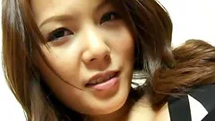 Homemade video of a brunette darling sucking her man's dick