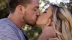 Skinny blonde neighbor Aiden Ashley craves for hardcore pounding