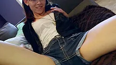 Homemade video of brunette Hannah Hartman with small tits