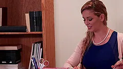 Pussy and ass eating in the library - Cherie Deville & Dillion Harper