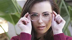 Closeup video of interracial sex with pretty girl Casey Calvert