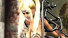 Masked man fucks hard two cuffed college girls in the basement