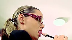 MILF pornstar wearing glasses gets fucked - Bianca Casanova