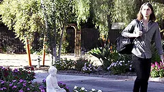 Skinny dude with a large cock fucks hot ass neighbor Alana Cruise