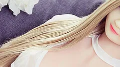 Hot Doggystyle teen Young Sex Doll with big tits Blonde quick Anal Creampie