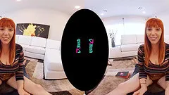 Busty redhead Lauren Phillips lets you creampie her ass