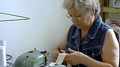 Natural grandma showing off her beautiful body with small tits and amazing striptease skills