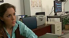 Interracial dicking in the office with Kiera King and her boss