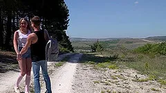 Outdoor dicking with hot teen Andrea Sixth and her boyfriend