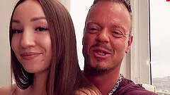 Shy 18yo teen try first time german sex casting