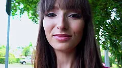 Charming girlfriend Lexi Luna loves having wild outdoors sex