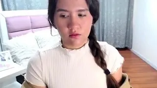 Hottest brunette solo webcam masturbation 2
