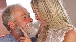 Older man fucks wet pussy of adorable blonde Shanie Ryan. HD