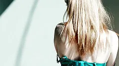 Redhead darling Lacy Lennon in stockings and lingerie gets rough fucked