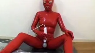 Cute amateur girl masturbates using her adult toy up close