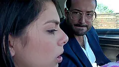 Rough fucking with hot ass chick Gina Valentina in the living-room