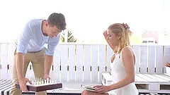 Fingering and licking leads to creampie ending for Chrissy Fox