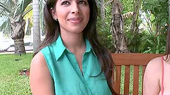 Brunette Layla Rose loves masturbating with naughty Krista James