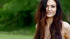 Gentle fucking with hot ass cheerleader Kendall Karson + creampie