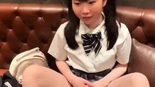 Close up POV of teen sucking cock