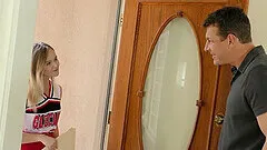 Cum in mouth after passionate fucking with cheerleader Natalia Queen