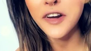 Cute curly brunette solo webcam masturbation