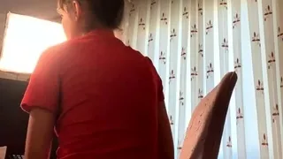 Cute curly brunette solo webcam masturbation