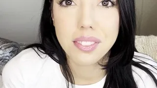 Brunette milf in stockings masturbating by dildo on webcam