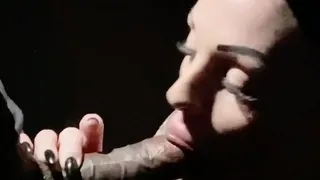 Warning Fantastic blonde big cock blowjob and cumshot