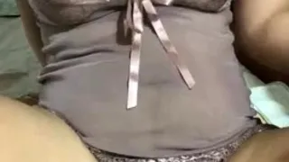 Amateur striptease and Solo masturbation