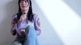 Amateur Webcam Cute Teen Plays Solo with Big Dildo