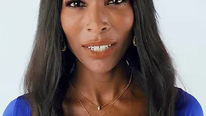 Ebony hottie Natassia Dreams in hot lingerie having interracial sex