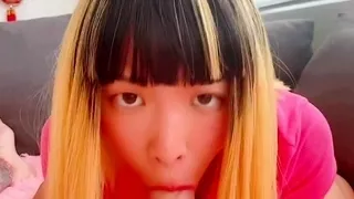 Amateur MILF blowjob cumshot