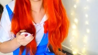 Amateur striptease and Solo masturbation