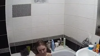 Amateur Busty Brunette Striptease