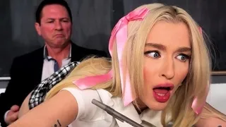 Secretary group sex hardcore fucking blond girl facia