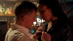 Interracial fucking with pussy licking for ebony darling Romy Indy