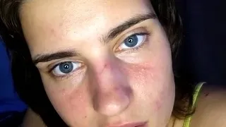 Sexy teen ebony solo toy masturbation