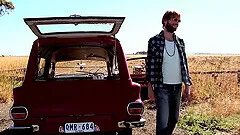 Passionate fucking in back of the car with sexy GF Kara Dashka