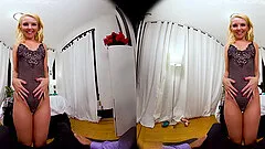 Homemade VR video of a hot ass girlfriend riding in cowgirl