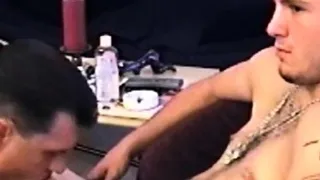 Str8 amateur guy gets sucked by gay