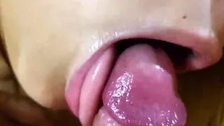CLOSE UP. Let me suck your dick until you cum in my mouth