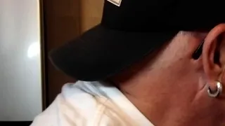 Mature DILF with glasses gloryhole sucks