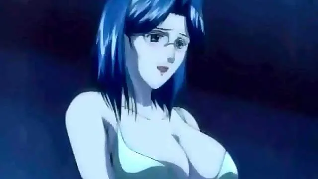 Huge tits hentai slut sits on hard cock