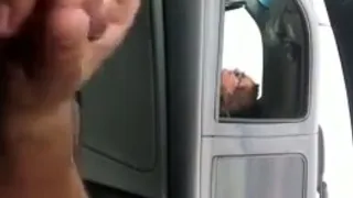 Flashing And Cumming For A Lusty Cougar (while Driving)