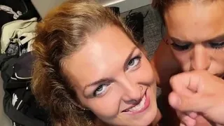 Risky FFM in public locker room with Catalea