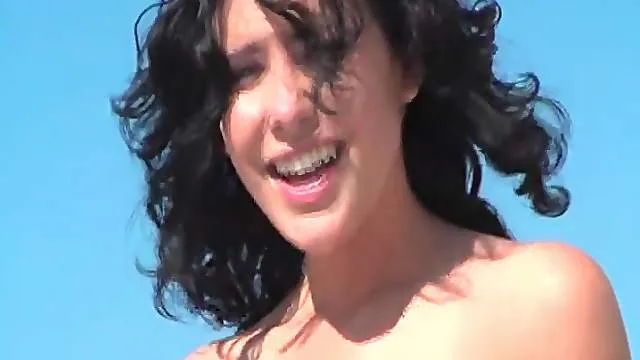 Katie St Ives strips to high heels in public