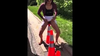 Stacked brunette goes solo toys and masturbation