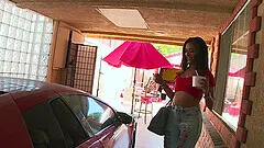 Big butt slut Jynx Maze drops her jeans to be fucked in the butt